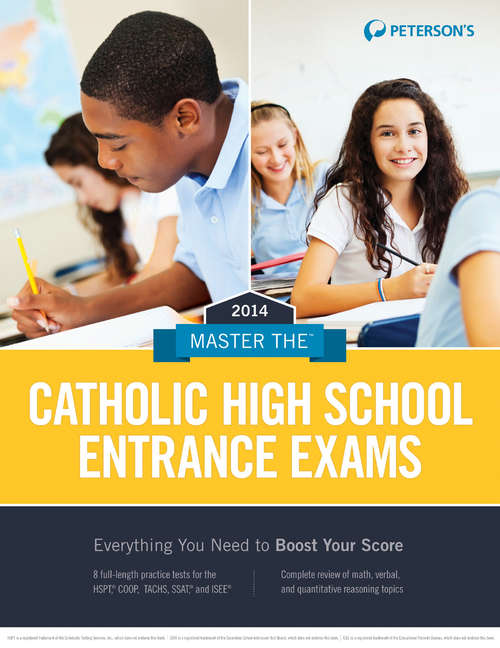 Book cover of Master the Catholic High School Entrance Exams 2014