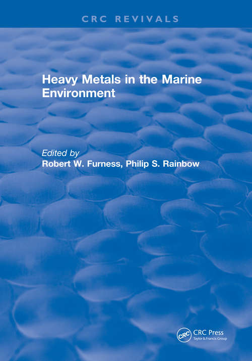 Book cover of Heavy Metals in the Marine Environment