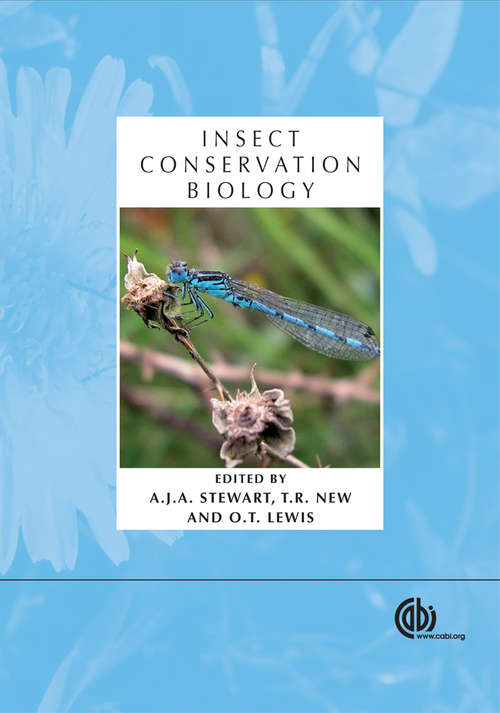 Book cover of Insect Conservation Biology: The 22nd Symposium of the Royal Entomological Society