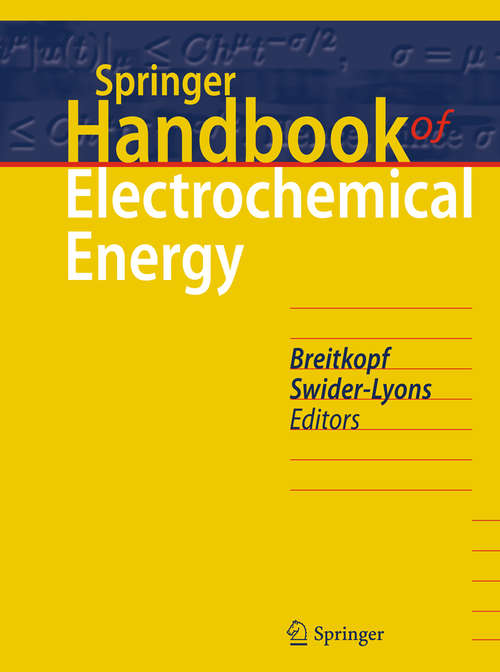 Book cover of Springer Handbook of Electrochemical Energy