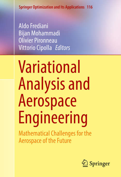 Book cover of Variational Analysis and Aerospace Engineering