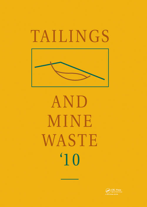 Book cover of Tailings and Mine Waste 2010