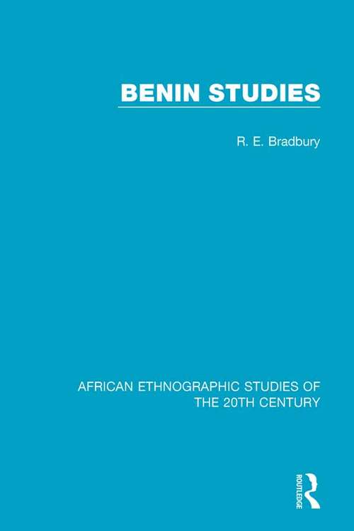 Book cover of Benin Studies