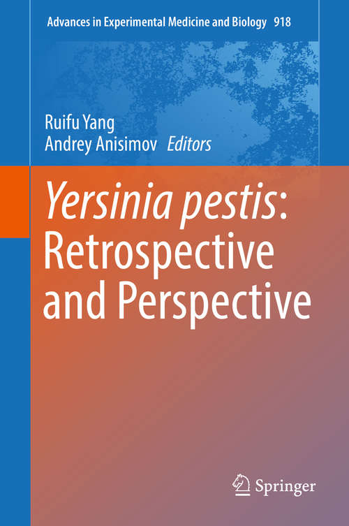 Book cover of Yersinia pestis: Retrospective and Perspective