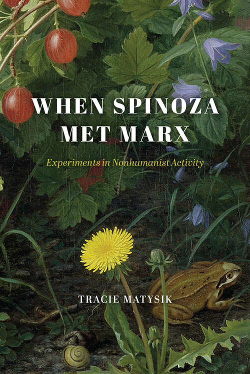 Book cover of When Spinoza Met Marx: Experiments in Nonhumanist Activity (The\life Of Ideas Ser.)