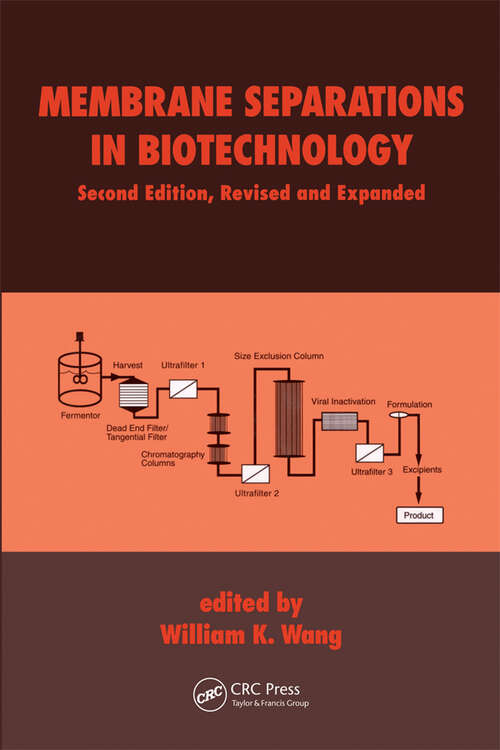 Book cover of Membrane Separations in Biotechnology