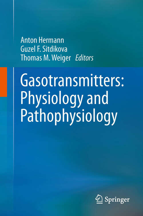 Book cover of Gasotransmitters: Physiology and Pathophysiology
