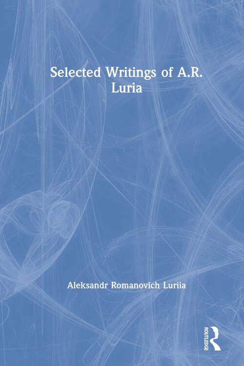 Book cover of Selected Writings of A.R. Luria