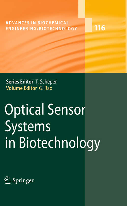 Book cover of Optical Sensor Systems in Biotechnology