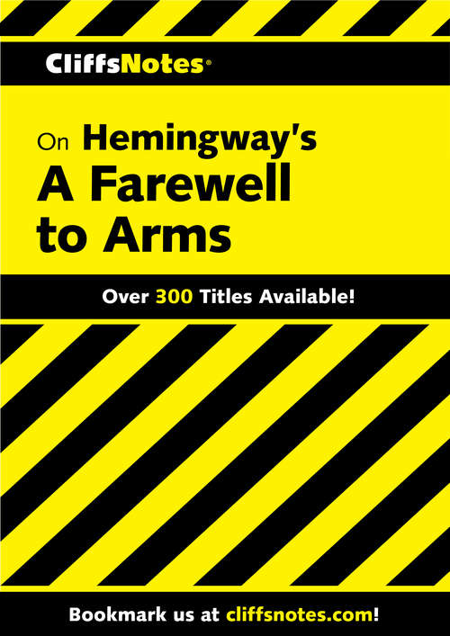 Book cover of CliffsNotes on Hemingway's A Farewell to Arms