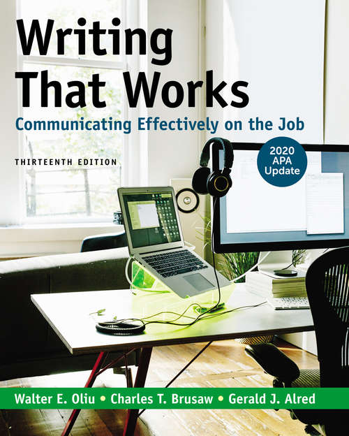 Book cover of Writing That Works: Communicating Effectively On The Job (13)