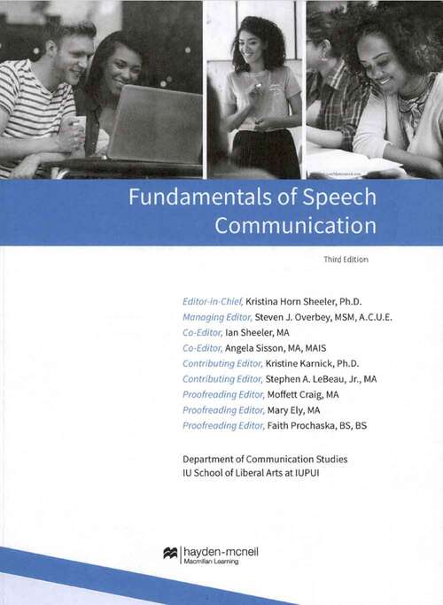 Book cover of Fundamentals of Speech Communication (Custom) (Third Edition)