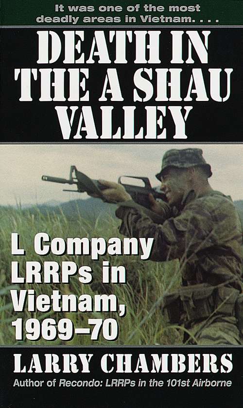 Book cover of Death in the A Shau Valley: L Company LRRPs in Vietnam, 1969-70