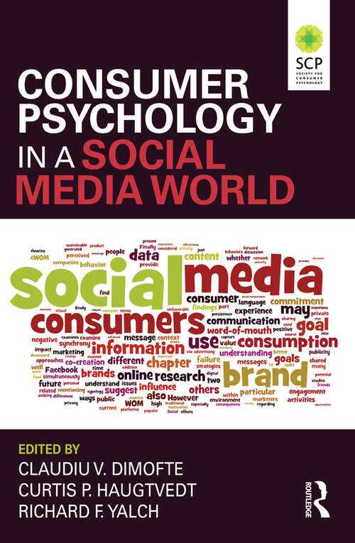 Book cover of Consumer Psychology in a Social Media World