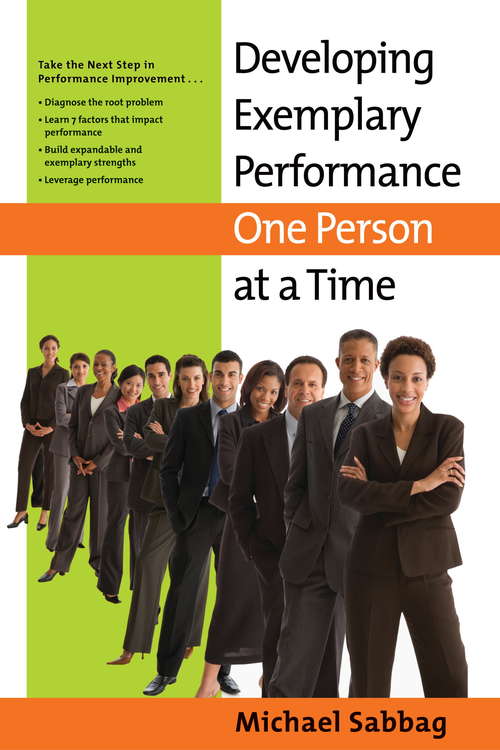 Book cover of Developing Exemplary Performance One Person at a Time