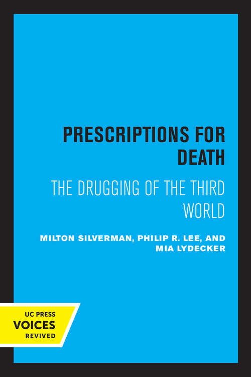 Book cover of Prescriptions for Death: The Drugging of the Third World