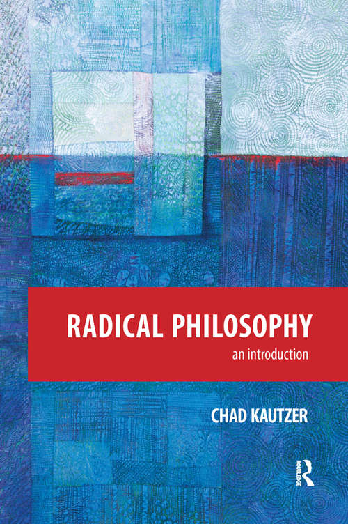 Book cover of Radical Philosophy: An Introduction