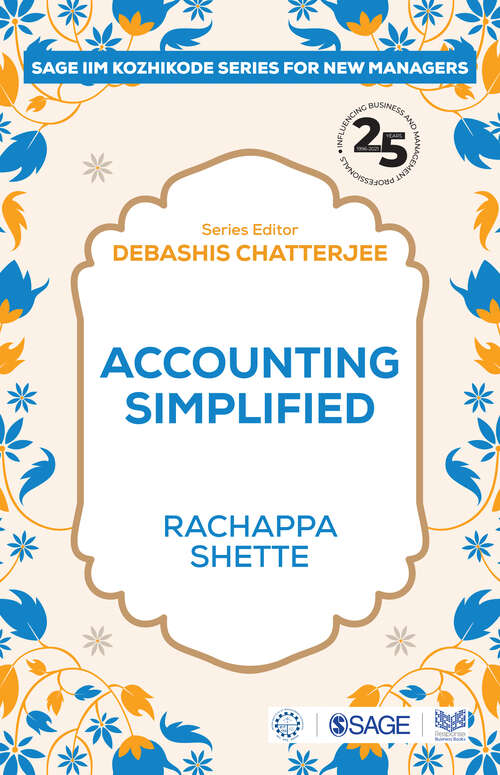 Book cover of Accounting Simplified (SAGE IIM-Kozhikode Series for New Managers)
