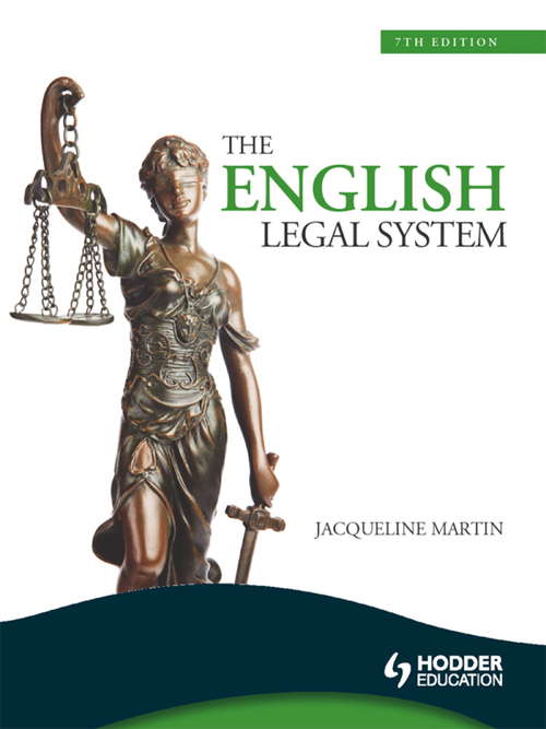 Book cover of The English Legal System, 7th Edition eBook ePub