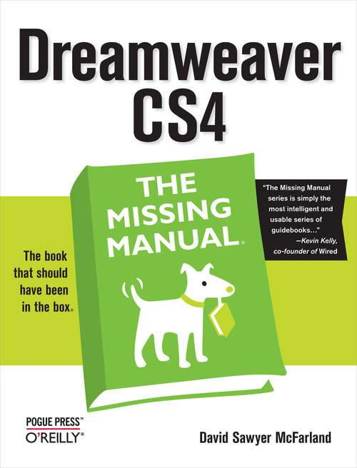 Book cover of Dreamweaver CS4: The Missing Manual (The\missing Manual Ser.)