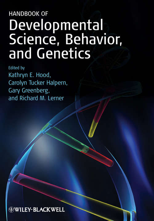 Book cover of Handbook of Developmental Science, Behavior, and Genetics