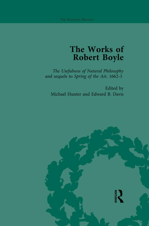 Book cover of The Works of Robert Boyle, Part I Vol 3