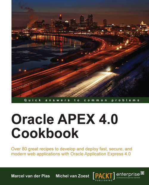 Book cover of Oracle APEX 4.0 Cookbook