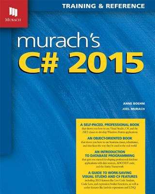 Book cover of Murach's C# 2015