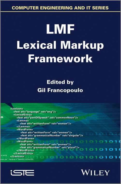 Book cover of LMF Lexical Markup Framework