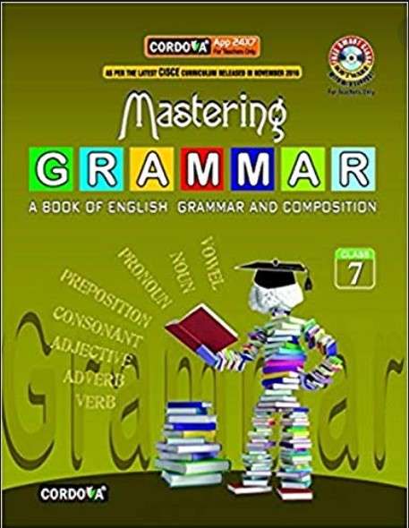 Book cover of Mastering Grammar class 7