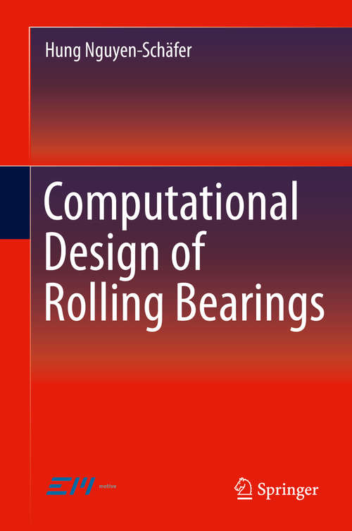 Book cover of Computational Design of Rolling Bearings