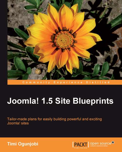 Book cover of Joomla! 1.5 Site Blueprints