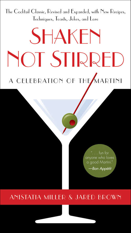 Book cover of Shaken Not Stirred: A Celebration of the Martini