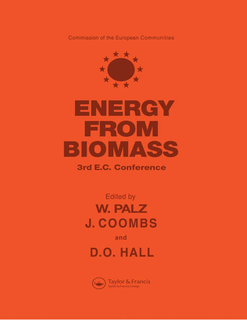 Book cover of Energy from the Biomass: Third EC conference