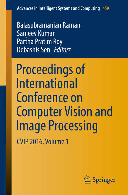 Book cover of Proceedings of International Conference on Computer Vision and Image Processing