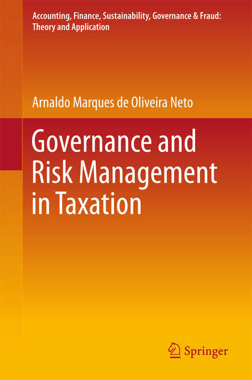 Book cover of Governance and Risk Management in Taxation