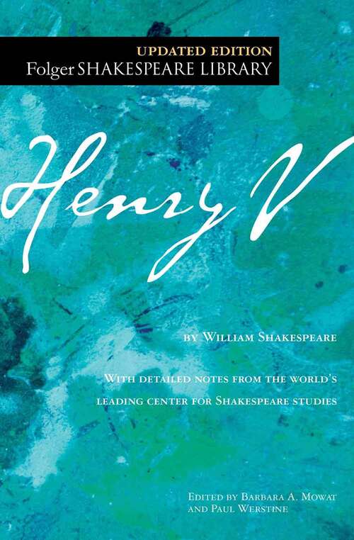 Book cover of Henry V: Updated Edition (Folger Shakespeare Library)