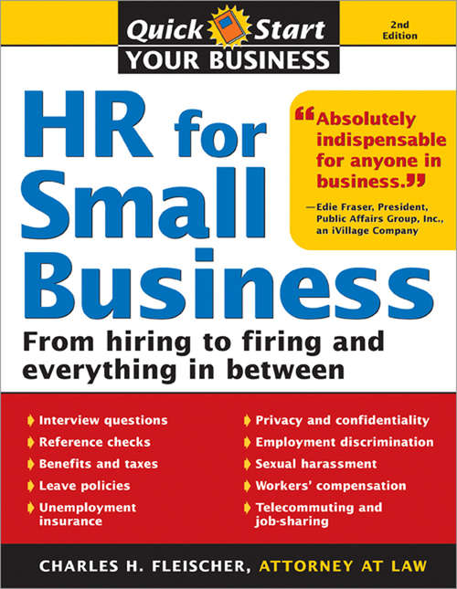 Book cover of HR for Small Business: An Essential Guide for Managers, Human Resources Professionals, and Small Business Owners