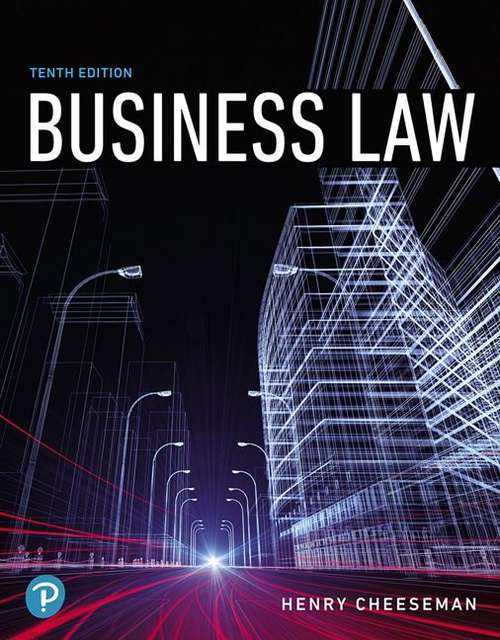 Book cover of Business Law (Tenth Edition)