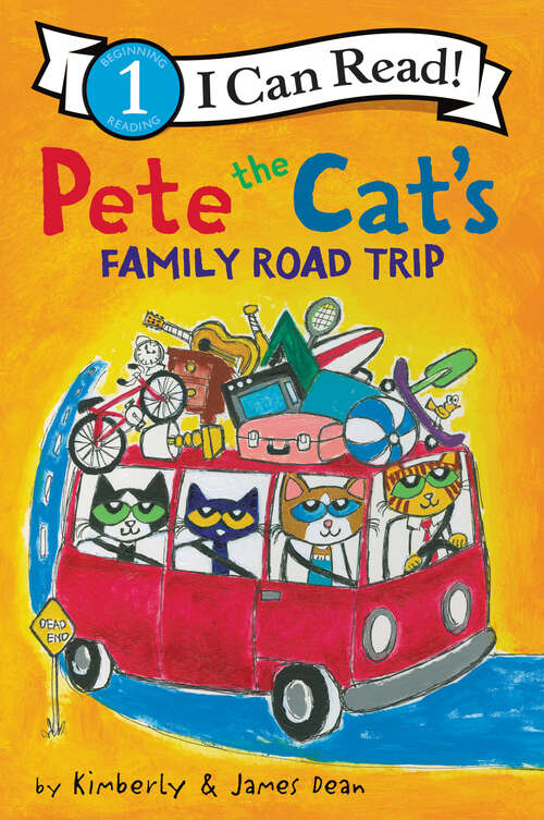 Book cover of Pete the Cat's Family Road Trip (I Can Read Level 1)