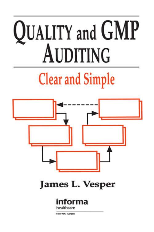 Book cover of Quality and GMP Auditing: Clear and Simple