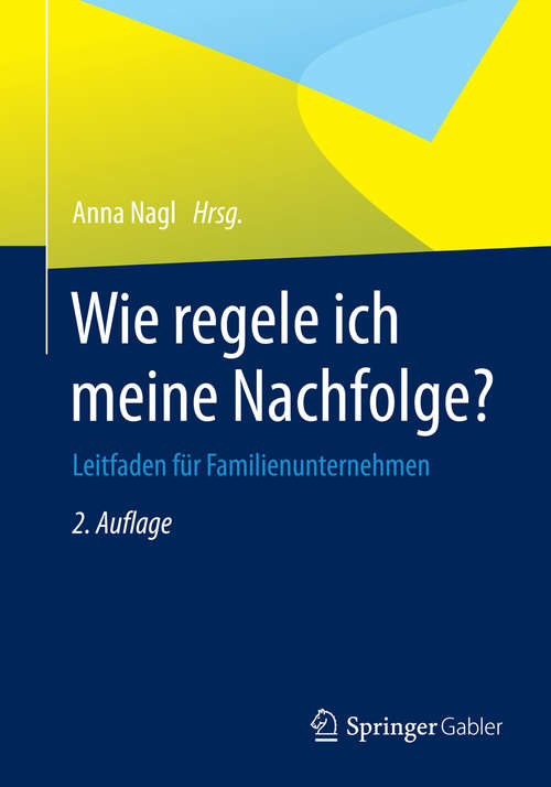 Book cover of Wie regele ich meine Nachfolge?