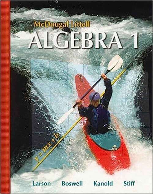 Book cover of Algebra 1 (McDougal Littell Mathematics)