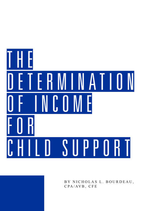 Book cover of The Determination of Income for Child Support