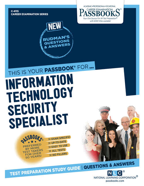 Book cover of Information Technology Security Specialist: Passbooks Study Guide (Career Examination Series)