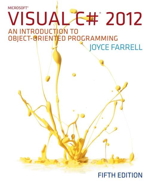 Book cover of Microsoft® Visual C# 2012: An Introduction to Object-oriented Programming, Fifth Edition
