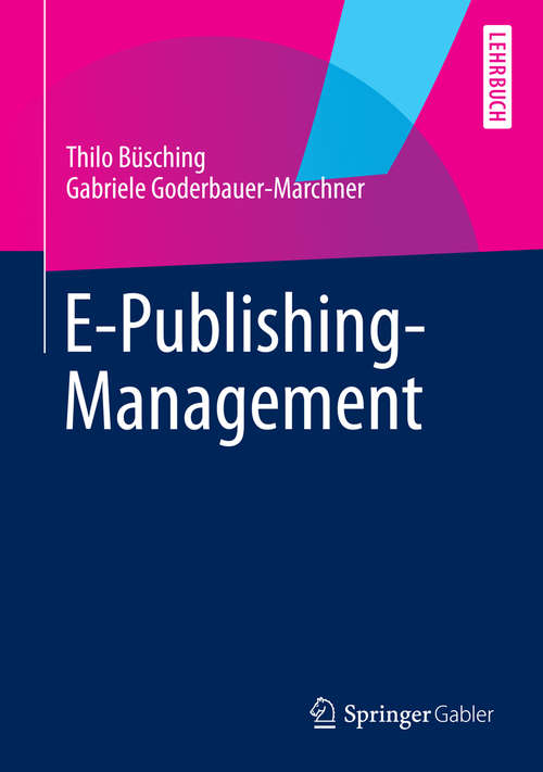Book cover of E-Publishing-Management (2014)