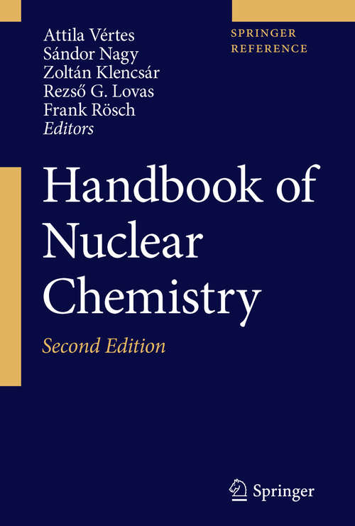 Book cover of Handbook of Nuclear Chemistry