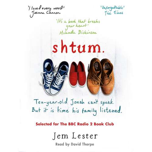 Book cover of Shtum: A funny and uplifting story of families and love