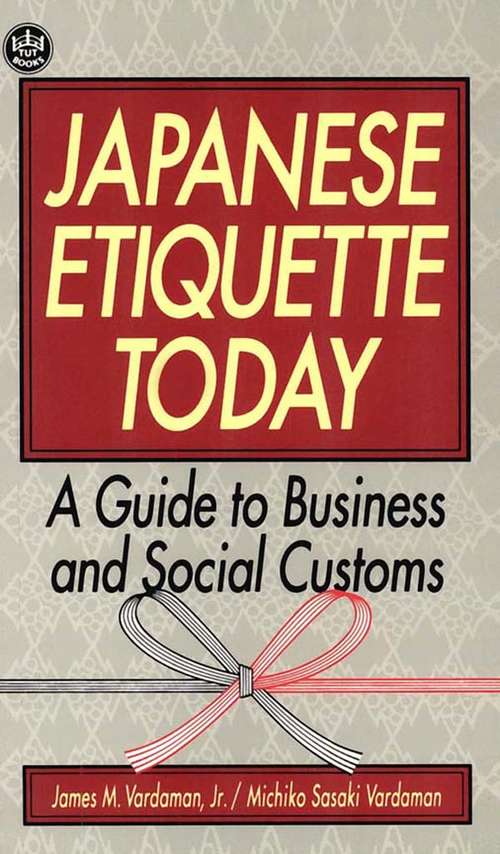 Book cover of Japanese Etiquette Today